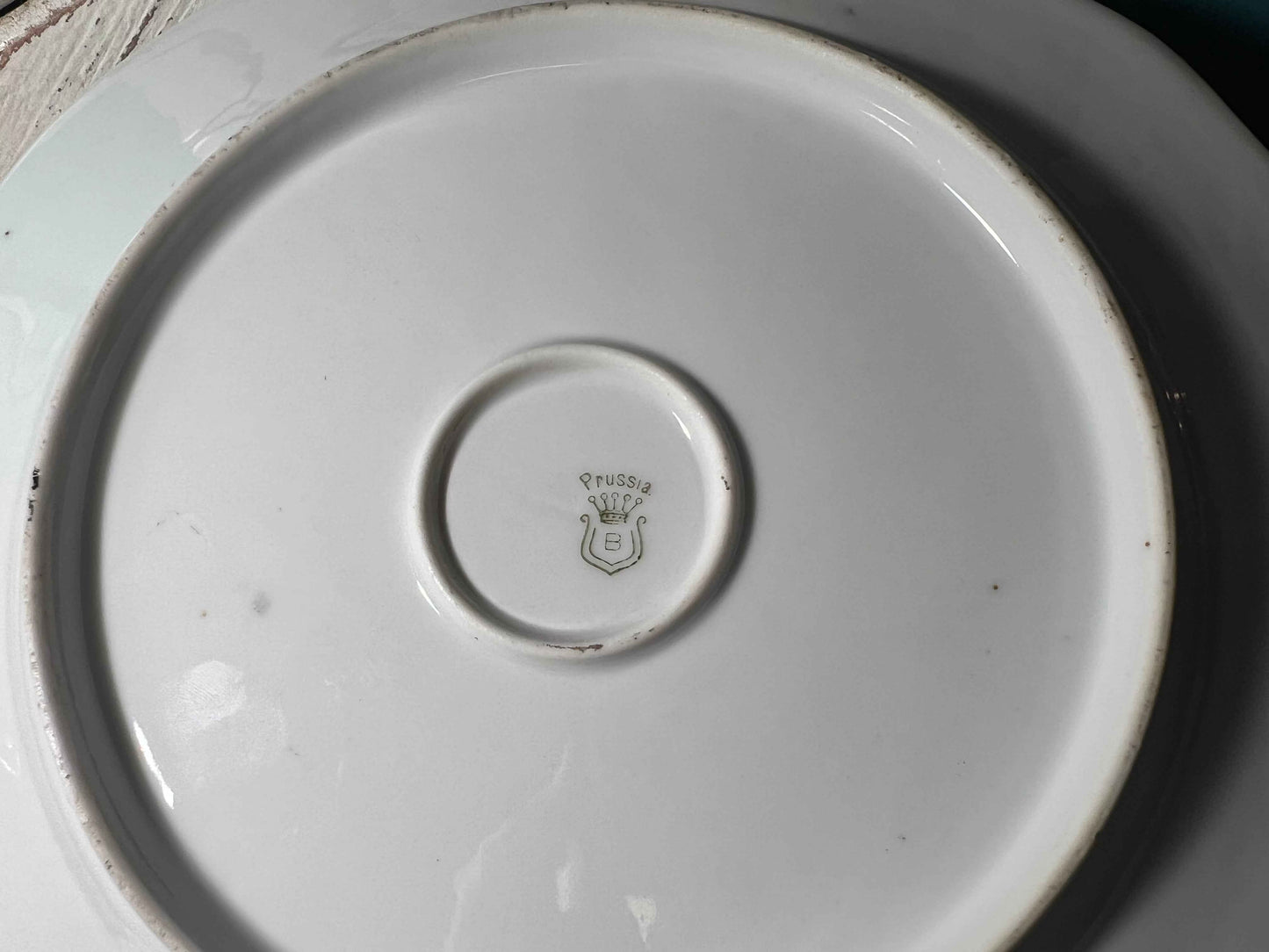 Vintage Madame Lebrun & Daughter Portrait Plate | Gold Detail | Decorative Plate