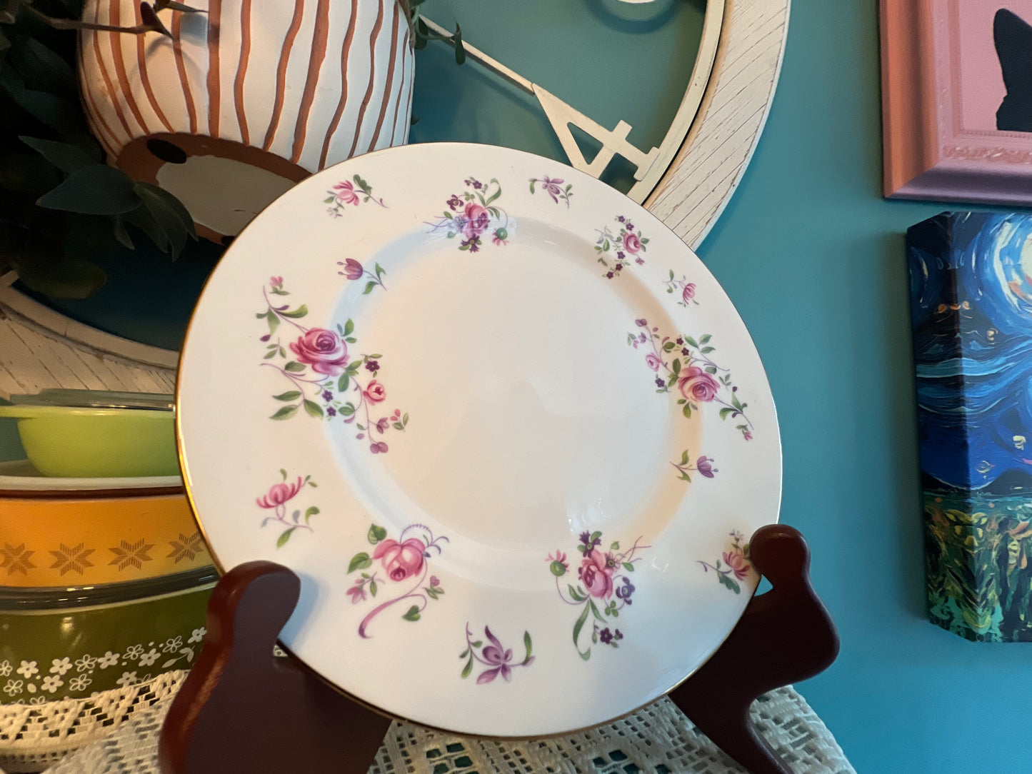 Royal Victoria Pink Roses Salad Plate