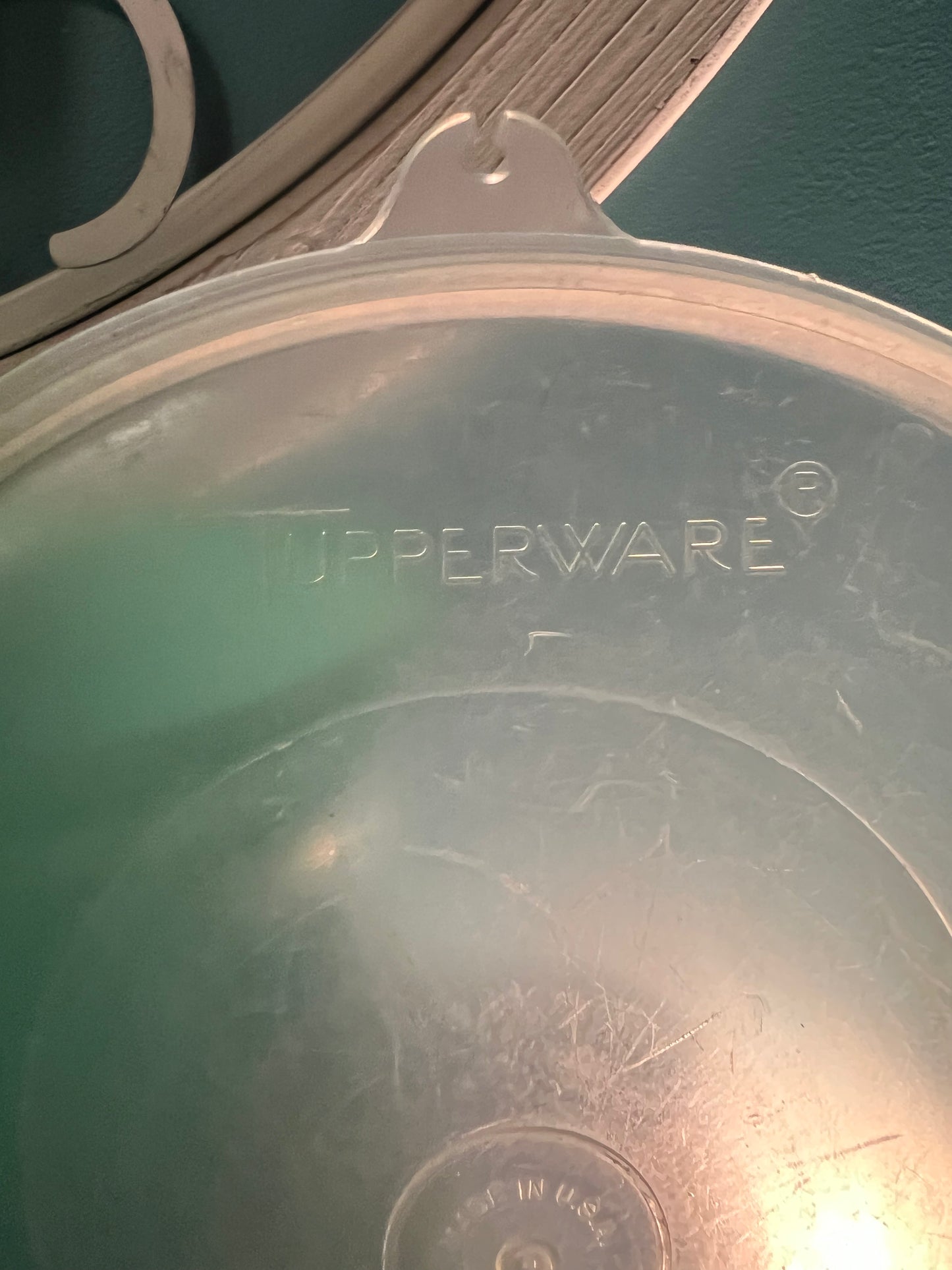 Retro 1960s Tupperware #679-12 Jadeite Green food storage bowl with matching #680-4 lid