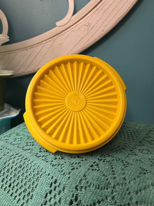 Vintage Yellow Tupperware Servalier Bowl #1323 | Instant Seal with Handles
