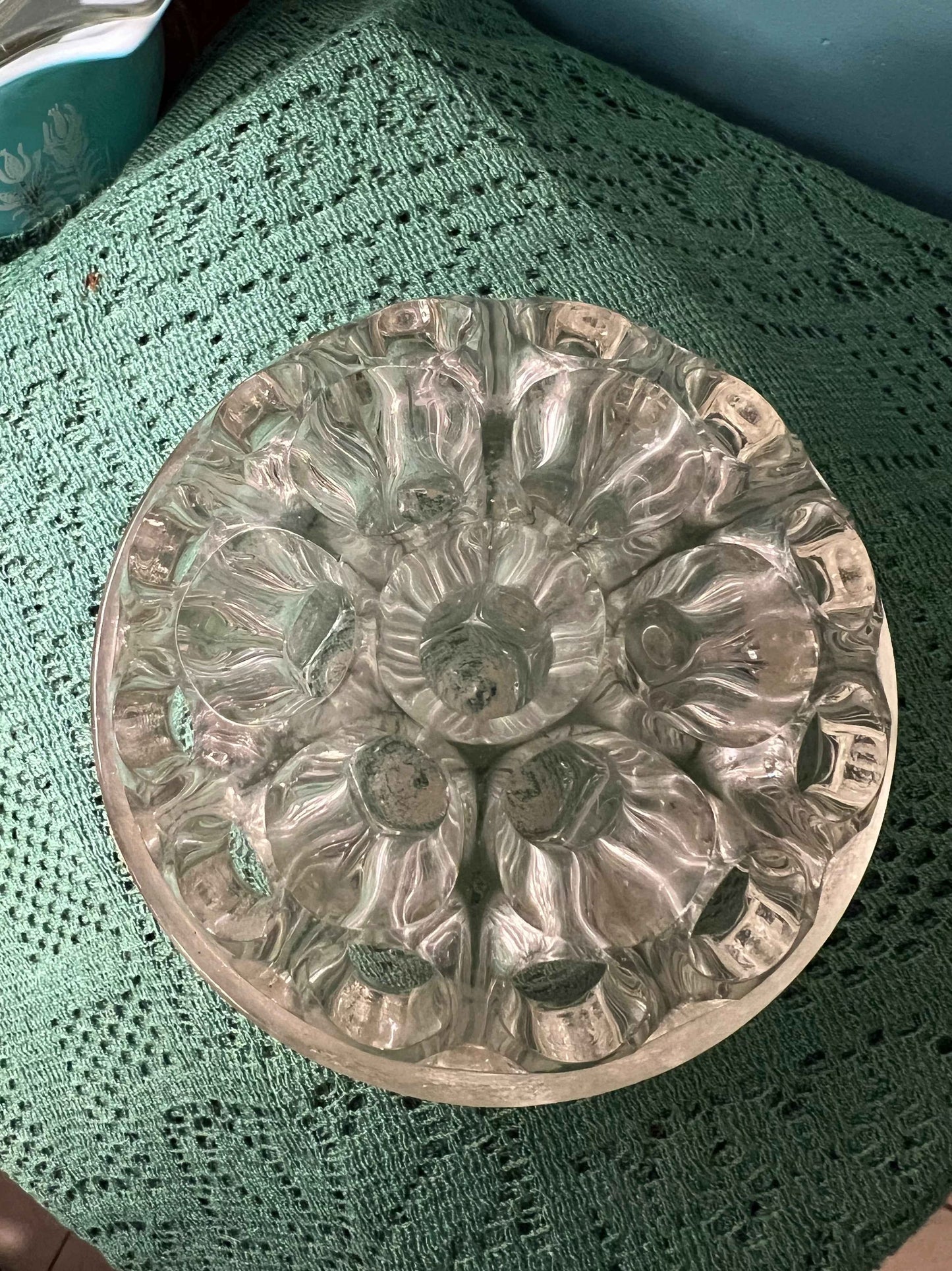 VMC Reims French Glass Flower Frog | Pique Fleur | 19-Hole Heavy Glass Floral Insert