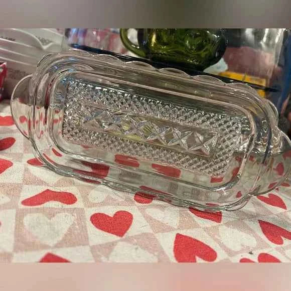 Vintage Anchor Hocking Wexford Jelly Jar Dish & Butter Base – Replacement, No Lids