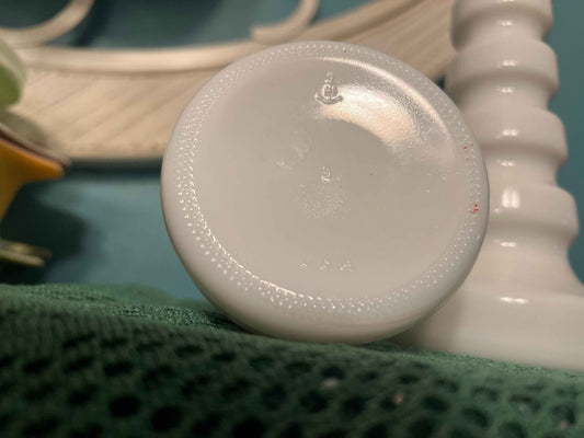 Anchor Hocking White Milk Glass Candlestick Holders or Bud Vases