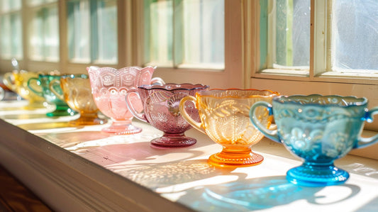 How to Style Vintage Glass in a Modern Home - Dusty Treasures