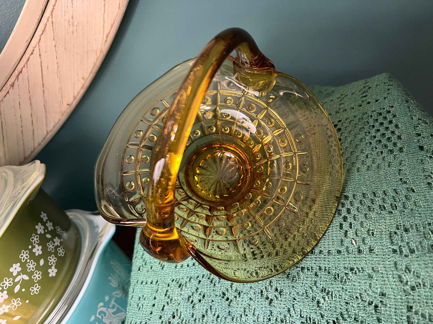 Width: 6 1/2 inches Height: 5 1/2 inches Depth: 5 1/8 inches