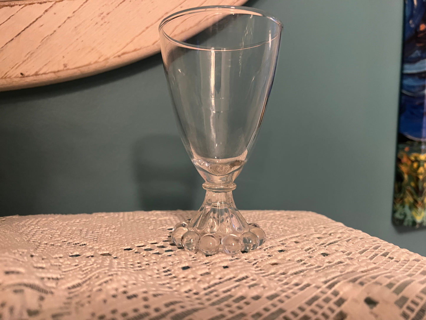 Anchor Hocking Boopie juice or wine glasses with ball-stem design