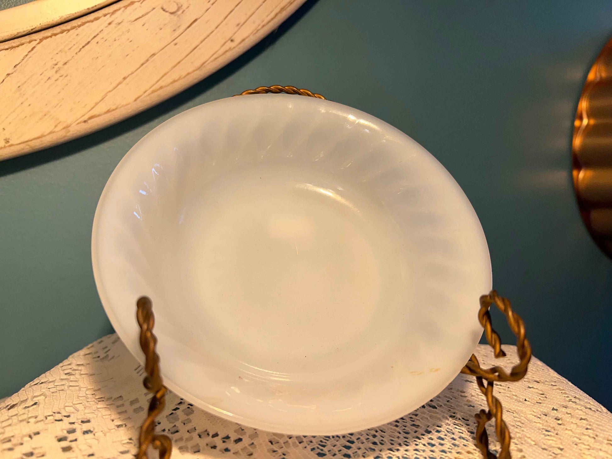 Vintage Anchor Hocking Fire-King Swirl Azurite Blue Glass Bowls | Set of 3 | Collectible Glassware