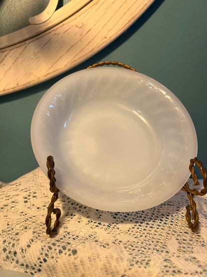 Vintage Anchor Hocking Fire-King Swirl Azurite Blue Glass Bowls | Set of 3 | Collectible Glassware