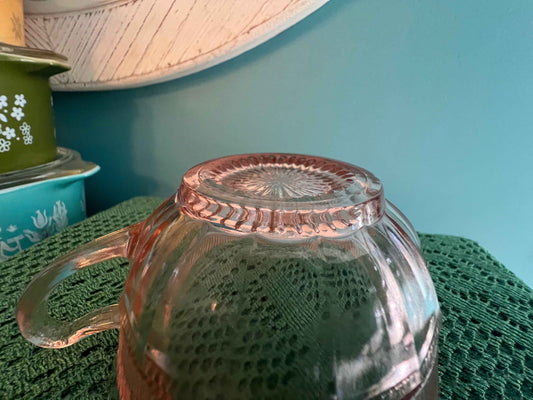 Vintage Anchor Hocking Coronation Pink Cup – 1936-1940
