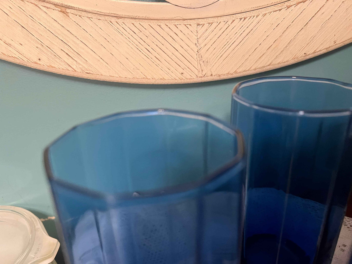 Set of 4 Anchor Hocking Essex Cobalt Blue Tumblers | 16 oz Iced Tea Glasses | Weighted Base