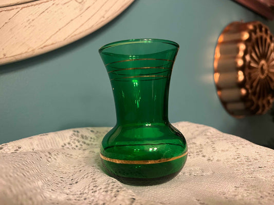 Anchor Hocking Forest Green Vase | Vintage Bud Vase | Vintage Home Decor