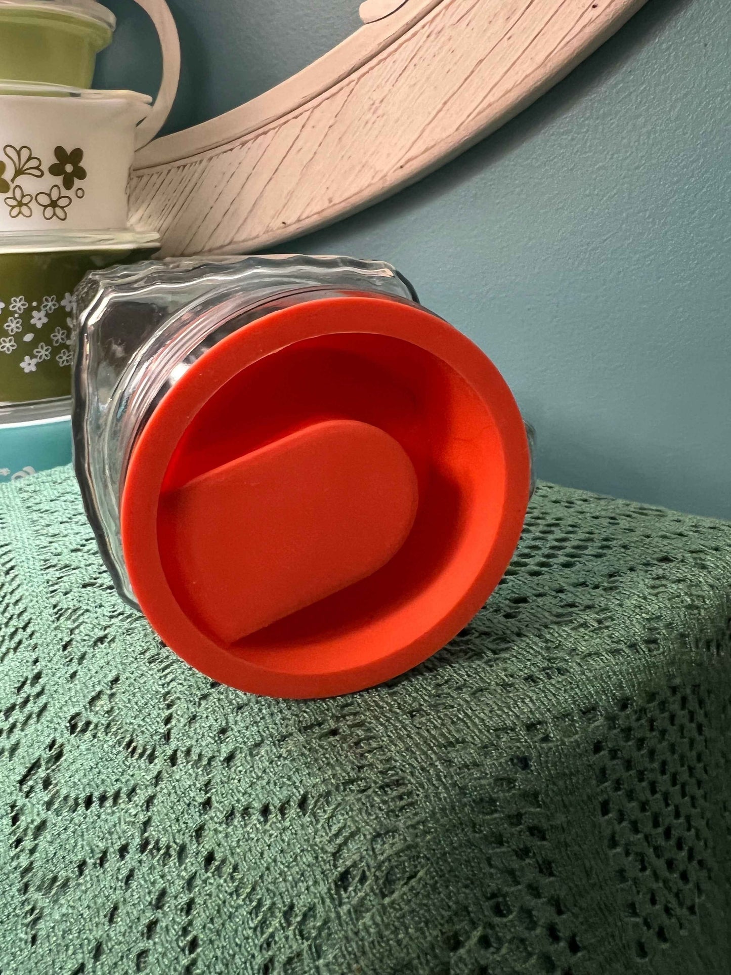 Anchor Hocking Quadro Glass Jug Pitcher 1 Qt | Clear Ribbed Square Glass Pitcher with Lid