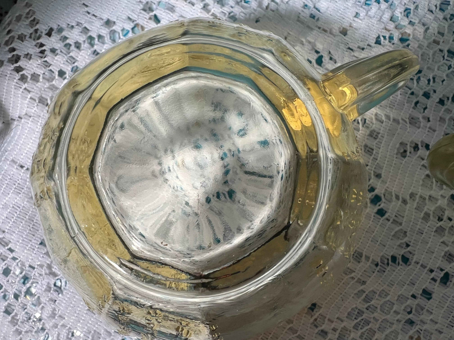 Vintage Anchor Hocking Princess Topaz Teacups - Set of 2 | Yellow Depression Glass | 1931–1934