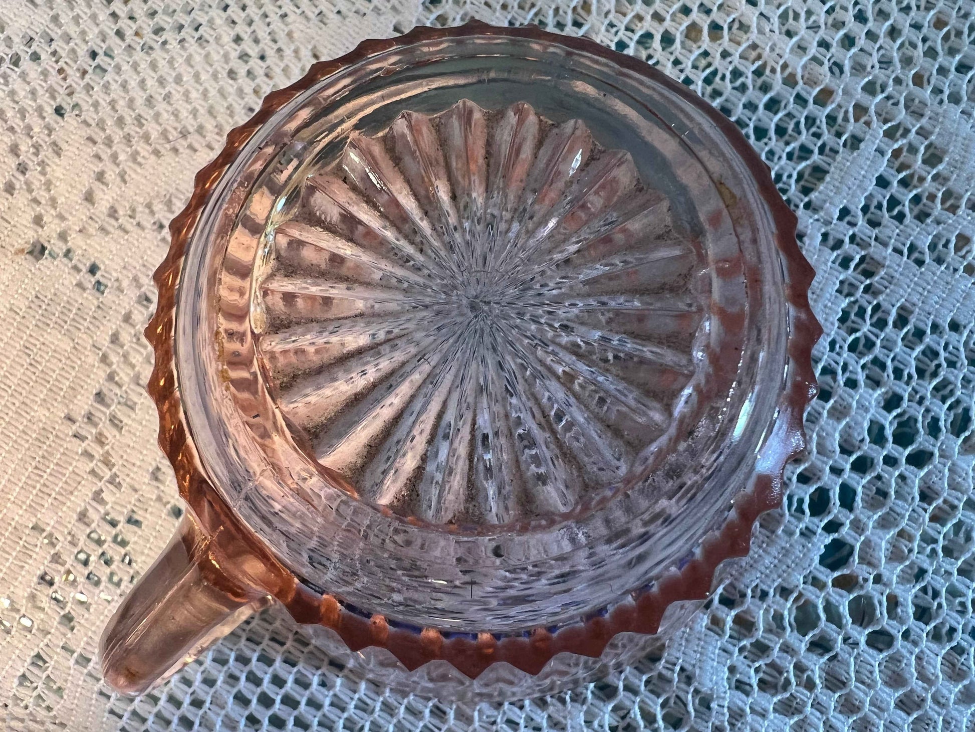 Vintage Anchor Hocking Pink Queen Mary Depression Glass Cup | 3.5" Collectible Glassware