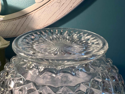 Anchor Hocking Wexford Bowl | Large Scalloped Edge | Vintage Glassware