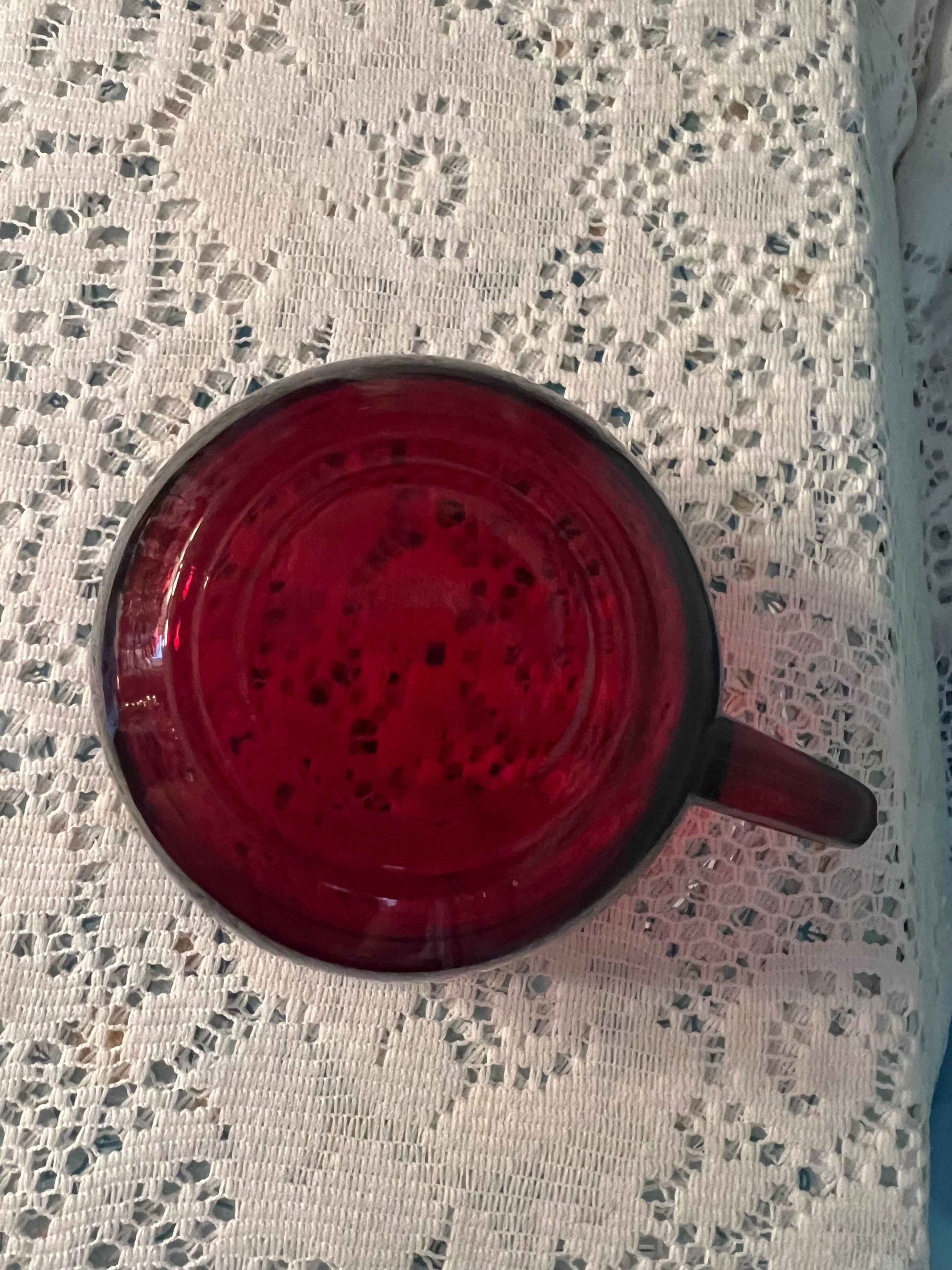 Anchor Hocking Royal Ruby Red Glass Cups - Set of 2 | Vintage Drinkware