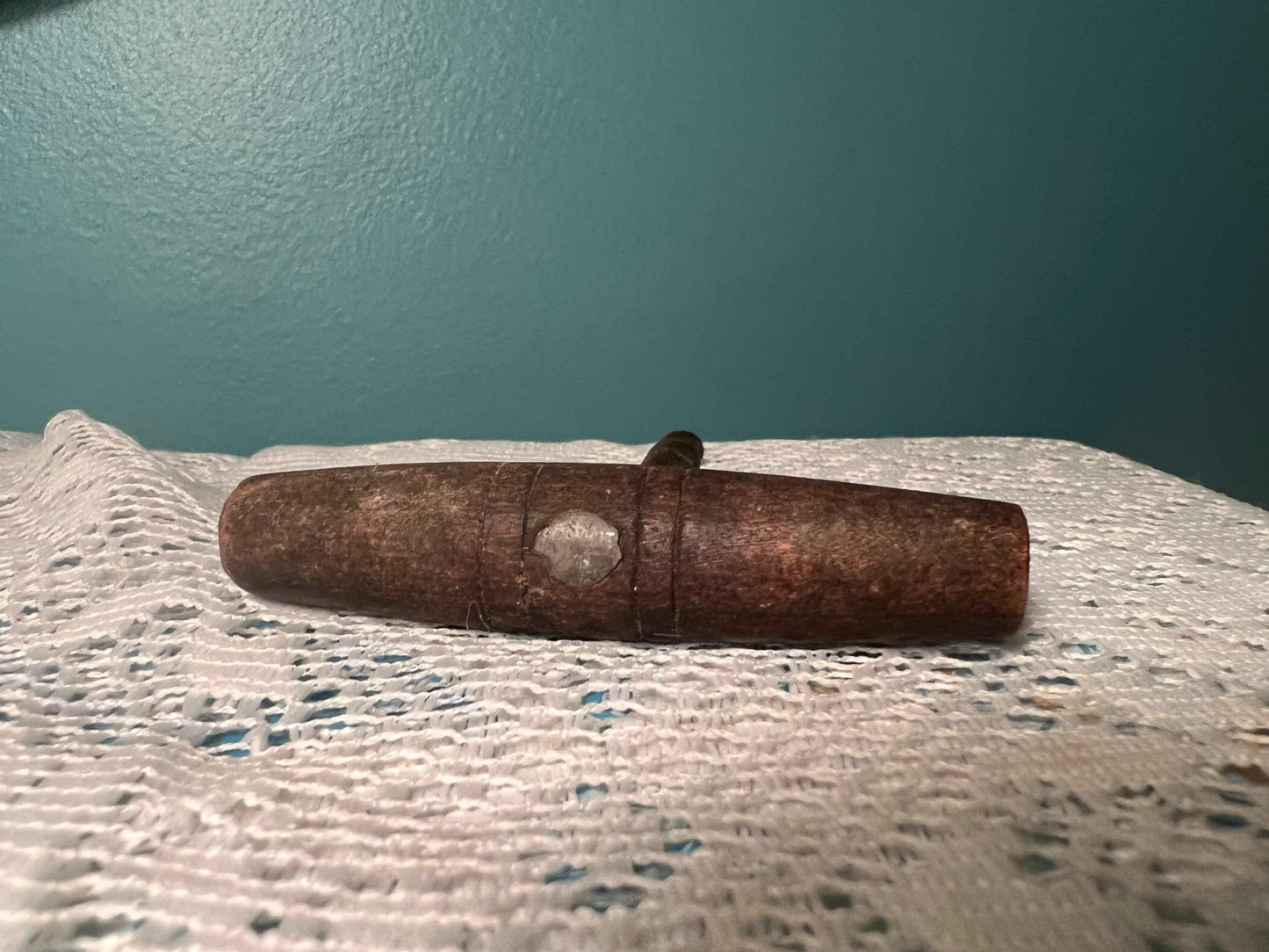 Antique Metal Corkscrew with Wooden Handle | Collectible Barware