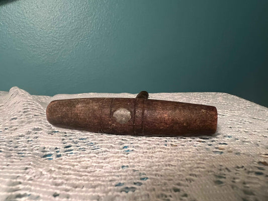 Antique Metal Corkscrew with Wooden Handle | Collectible Barware