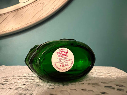 Avon Christmas Perfume Bottles - Stocking and Angel | Collectible Vintage Glassware