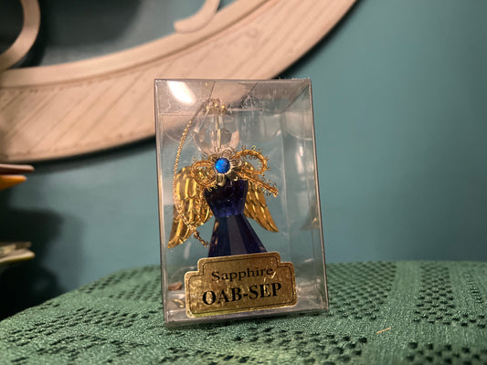 Vintage birthday angel ornament
