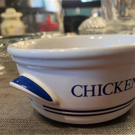 Collectible Korean kitchenware F.T.D.A chicken motif bowl