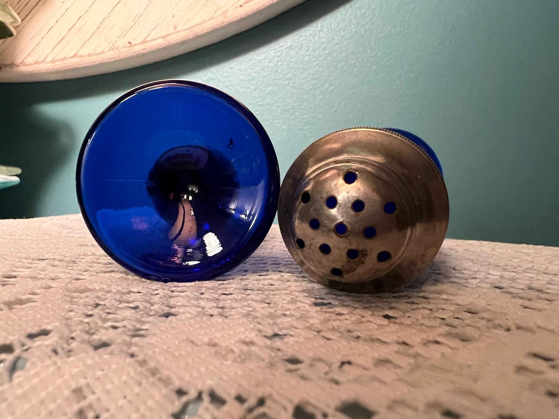 Vintage Cobalt Blue Salt & Pepper Shakers | Collectible Tableware