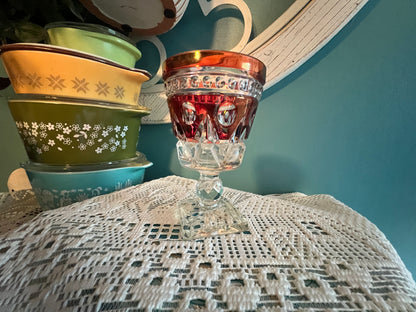 Colony Parklane Ruby wine goblet