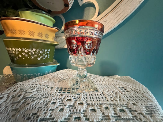 Colony Parklane Ruby wine goblet