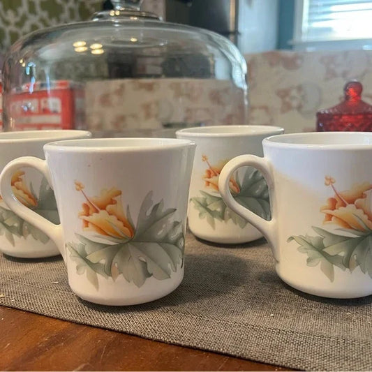 Vintage Corningware & Corelle Hummingbird Coffee/Tea Mugs