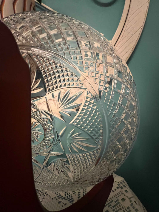 Vintage Cristal d’Arques-Durand / Luminarc Star Pattern Luncheon Plate – 8¼", 1990s Dessert / Salad Plate