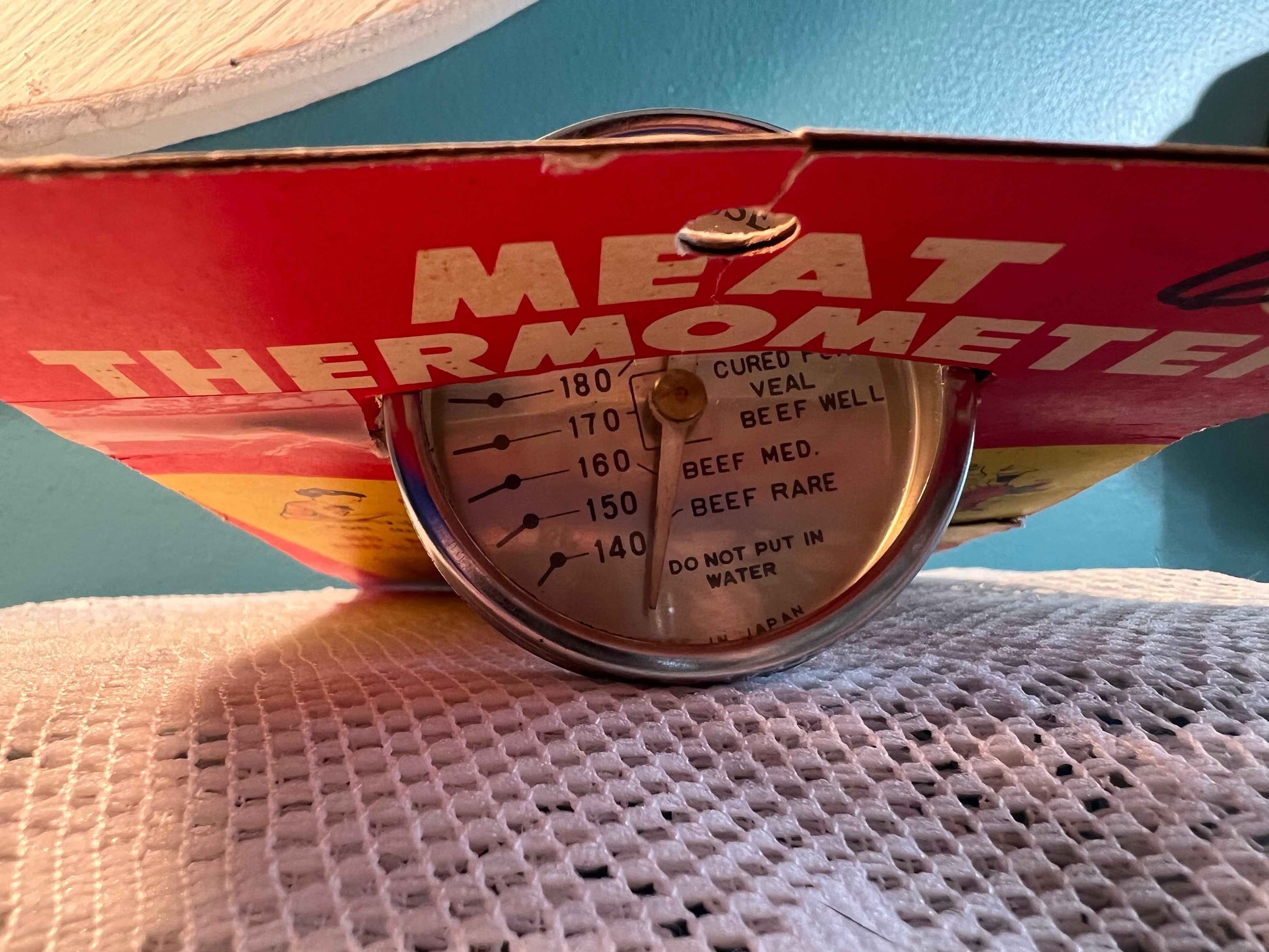 Vintage Deville Bi-Metal Meat Thermometer | Original Packaging | Mid-Century Kitchenware