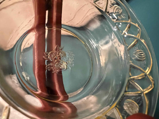 Vintage Federal Glass Amber Berry Bowl | Rosemary (Dutch Rose) | Collectible Yellow Depression Glass