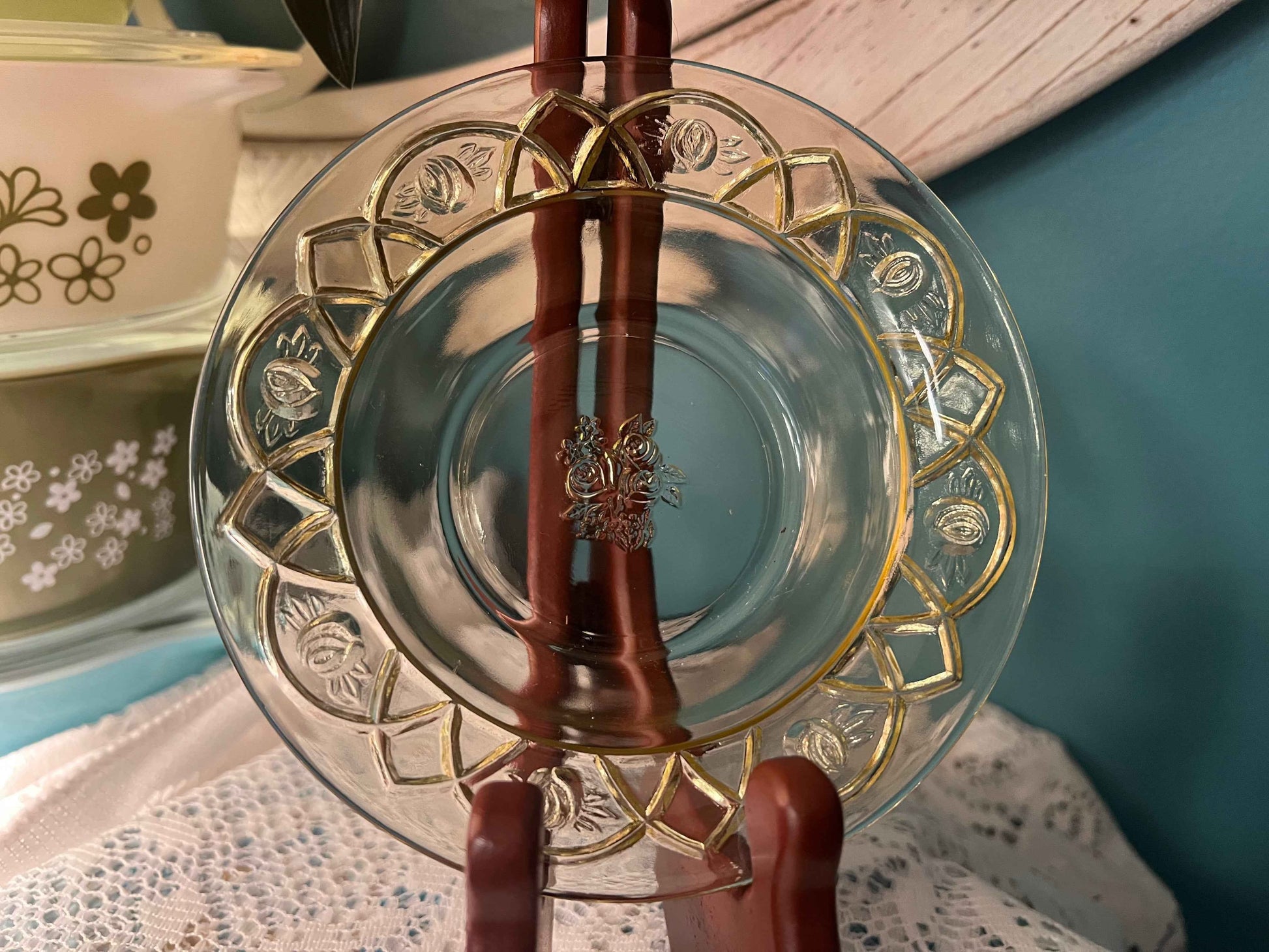 Vintage Federal Glass Amber Berry Bowl | Rosemary (Dutch Rose) | Collectible Yellow Depression Glass