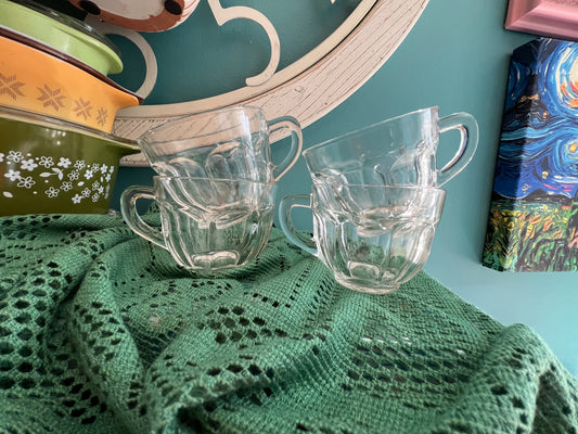 Vintage Federal Glass punch cups