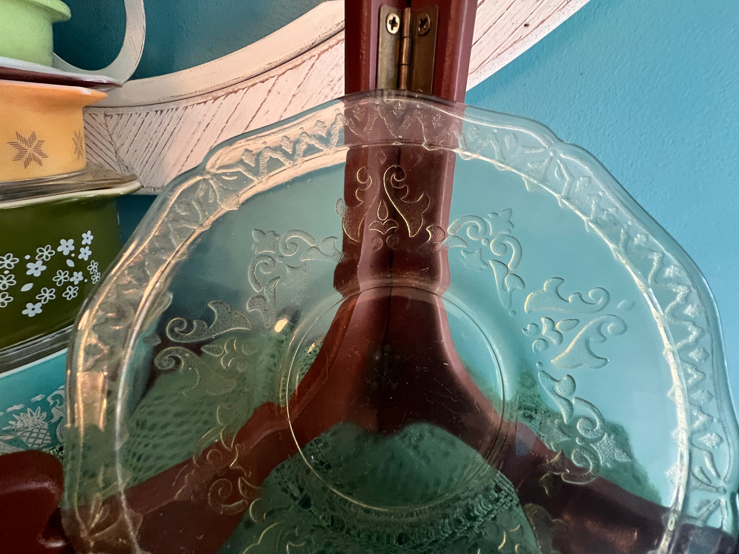 Vintage Federal Patrician Amber Yellow Depression Glass saucer replacement piece