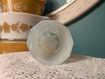 Fenton Art Glass Iridescent Leaf Votive | Signed Collectible Candle Holder | Shimmering Decorative Glass