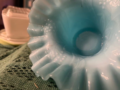 Fenton pressed glass decorative vase