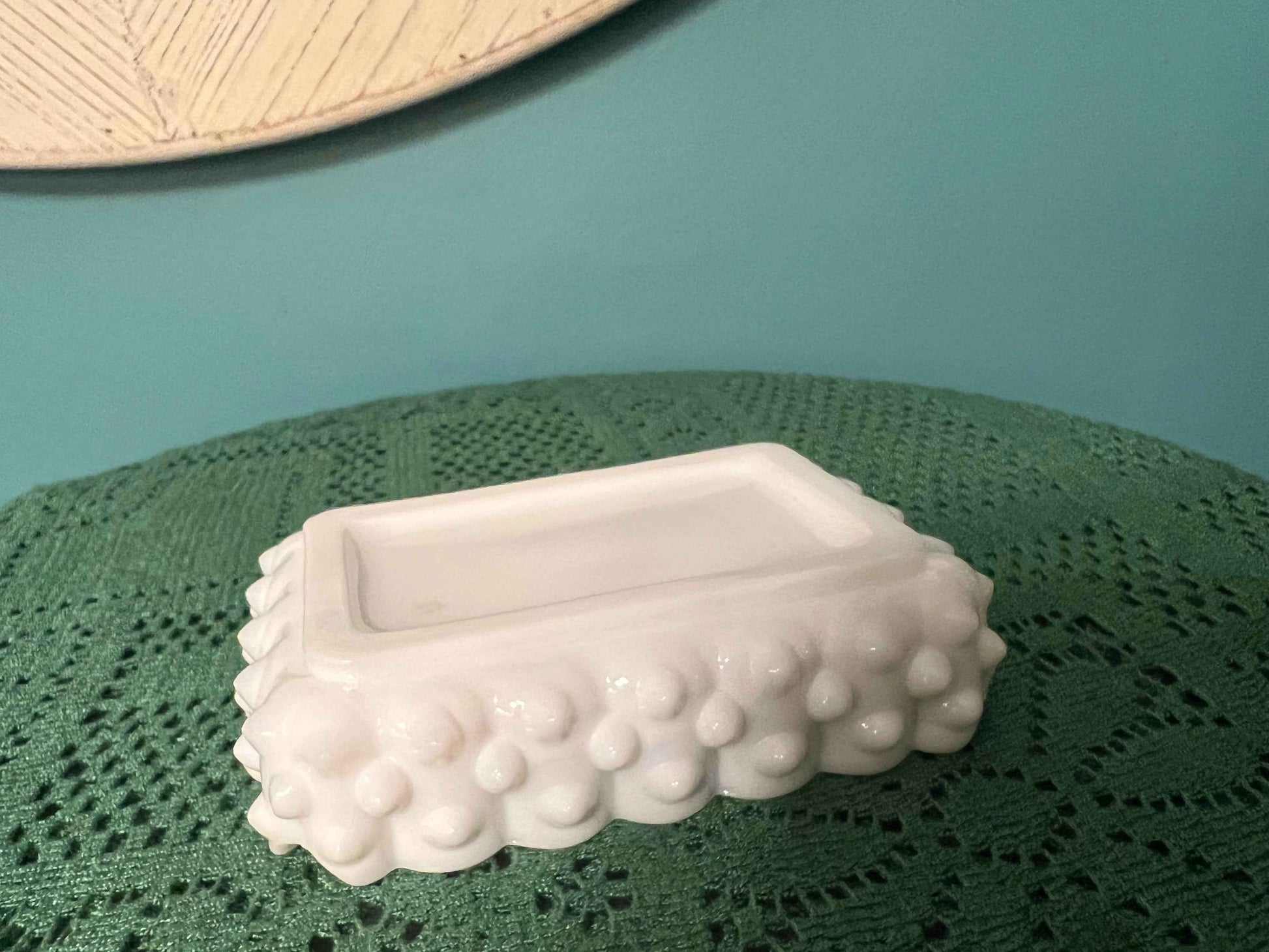 Fenton Hobnail Milk Glass Ashtray | Vintage White Milk Glass Produc