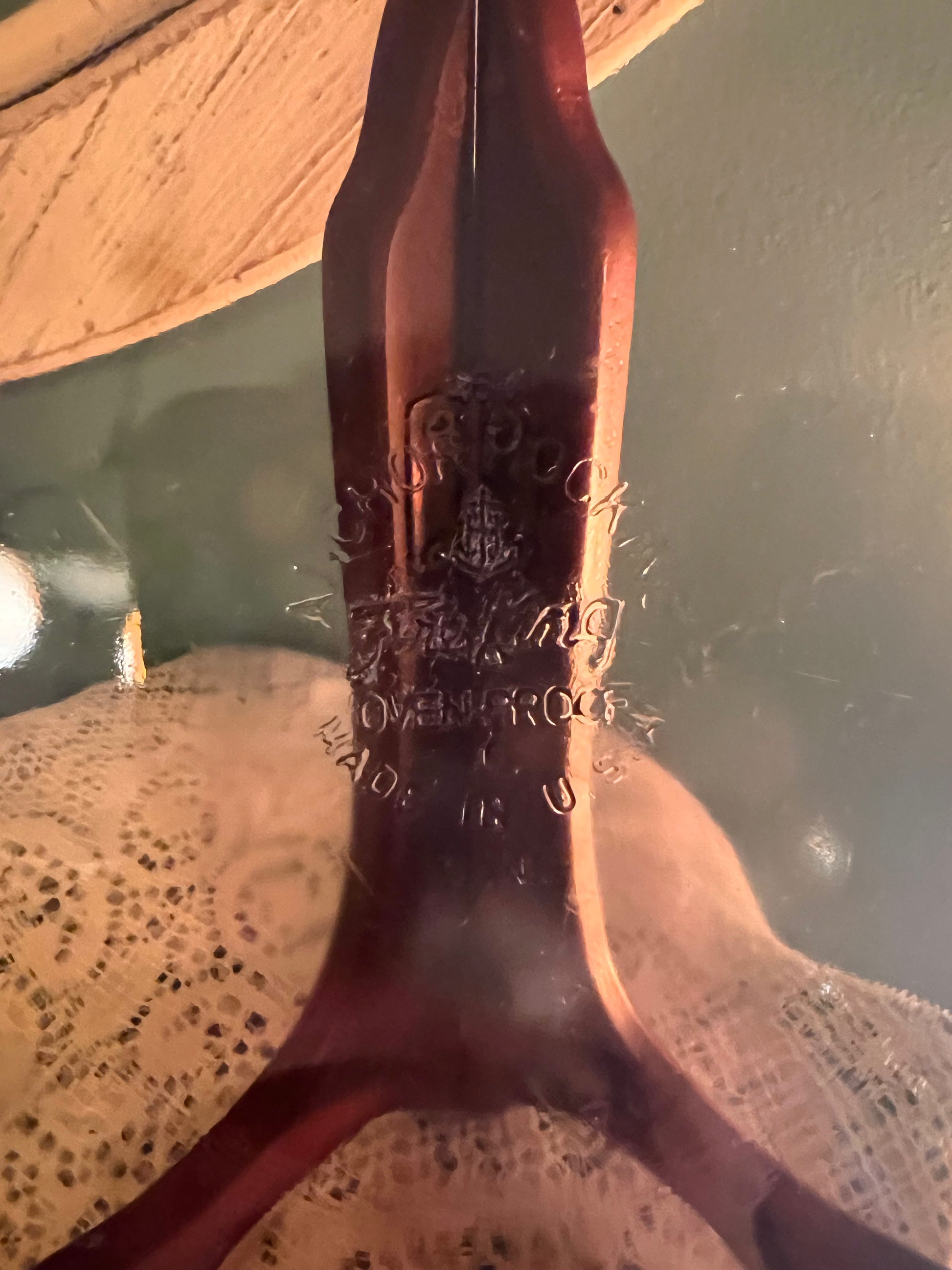 Anchor Hocking Fire-King amber glass pie plate for vintage kitchen décor