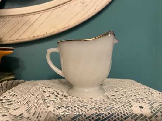 Fire King milk glass creamer