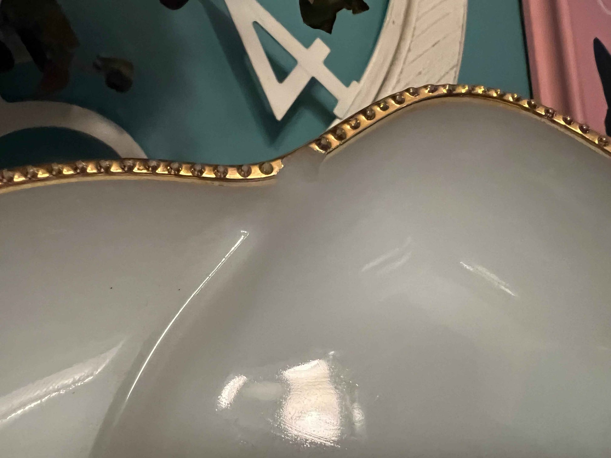 Vintage Fire King Milk Glass Divided Tray – Gold Trim Server Dish | Collectible Fire King Tableware