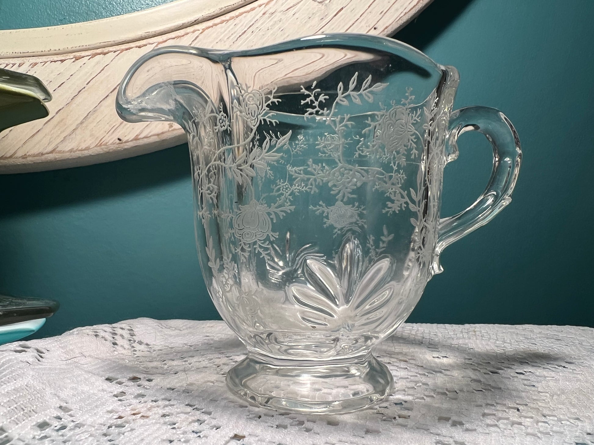 Fostoria Chintz creamer