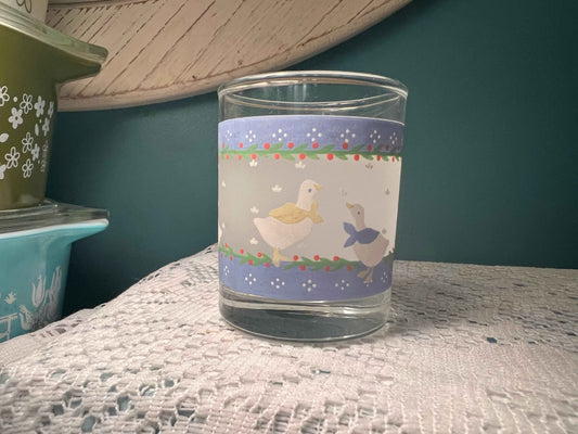 Vintage Goose Tea Light Candle Holder | Small Votive | Collectible Glassware