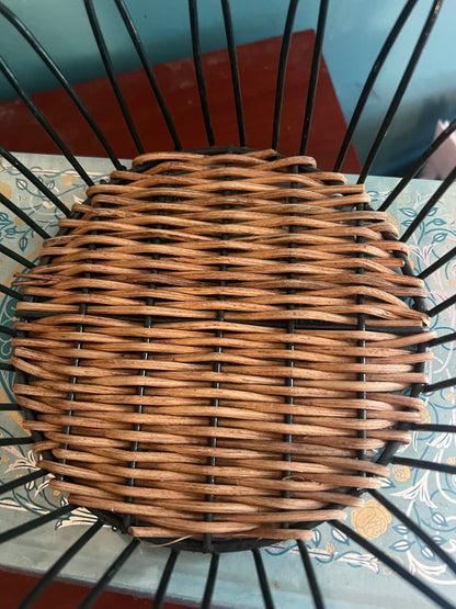 Retro farmhouse organization basket