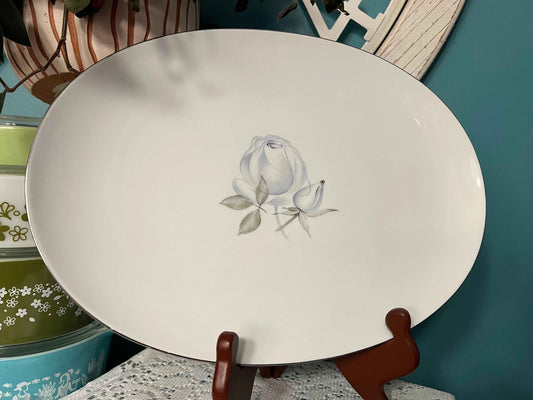 Johann Haviland Blue Rose Serving Platter (JOH2) | Vintage Bavaria China | 15" Large Plate