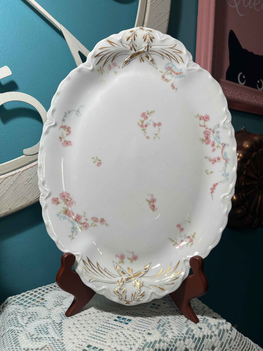 Vintage Haviland Limoges Oval Serving Platter | 11” | Schleiger 63B French Porcelain