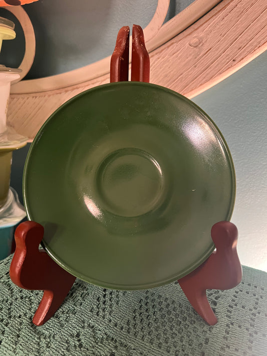 Vintage Hazel Atlas Little Hostess mid-century milk glass toy avocado saucer
