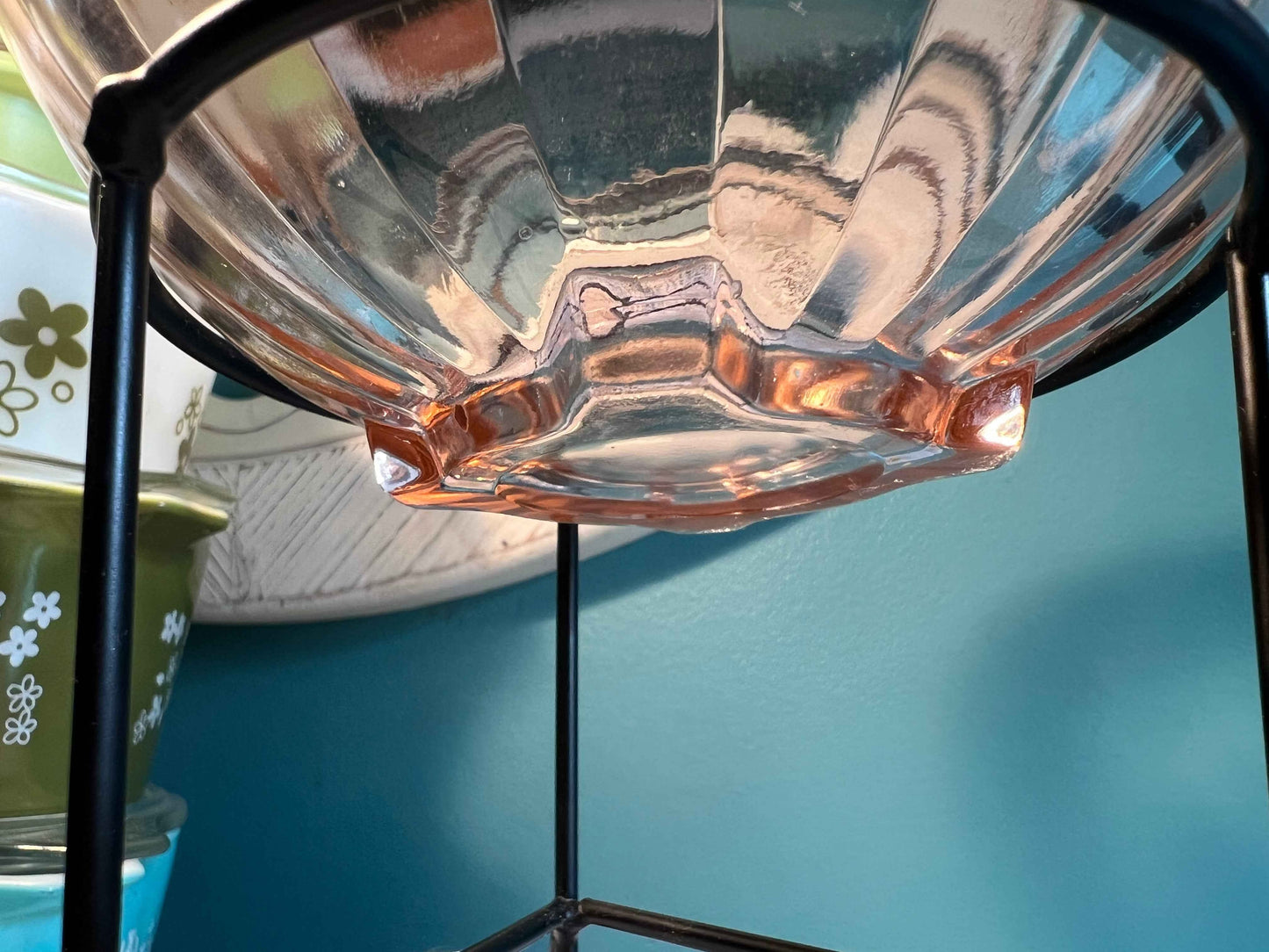 Vintage Hazel Atlas Pink Pillar Optic Ribbed Mixing Bowl | 7.5" | Depression Glass