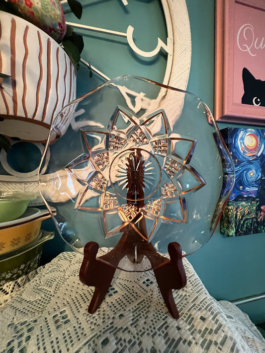 Vintage Hazel Atlas pink Depression glass bowl