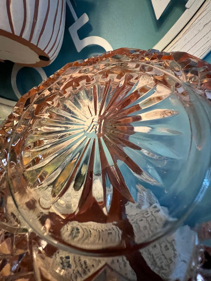 Authentic Hazel Atlas Diamond Arches Depression-era glassware bowl